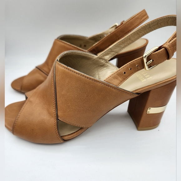 Stuart Weitzman Maxwell Midheel Kidskin sandal - Picture 3 of 14